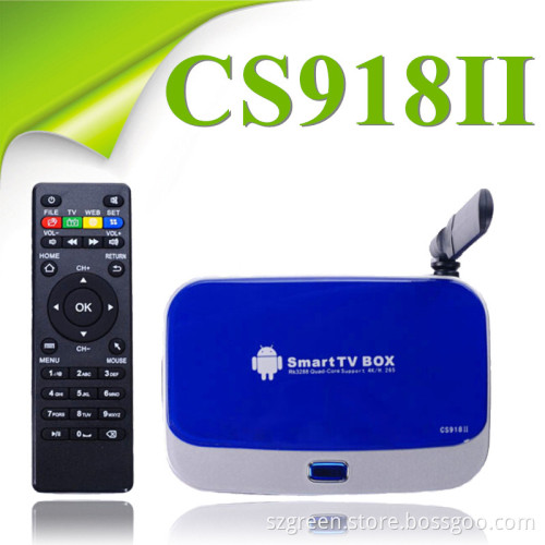 2014newest Google TV Box Android Mini PC Quad Core Rk3288 1.8GHz CS918II Android 4.4 Xbmc Skype WiFi 4k Android TV Box
